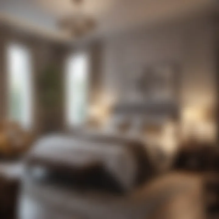 Cozy master bedroom showcasing unique design elements and personal touches