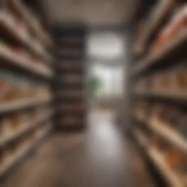 Open pantry layout emphasizing organization and accessibility