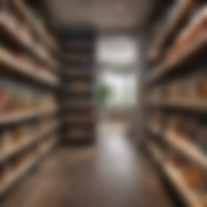 Open pantry layout emphasizing organization and accessibility