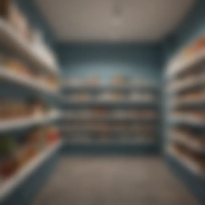 Trendy color palettes and finishes in a contemporary pantry