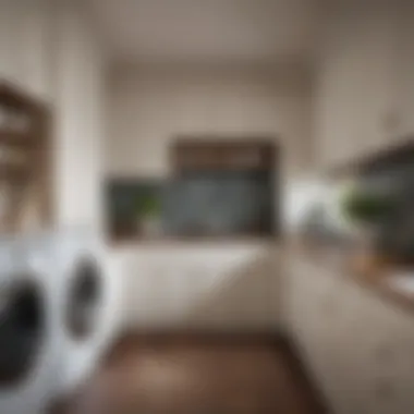 Elegant custom cabinetry enhancing laundry room aesthetics