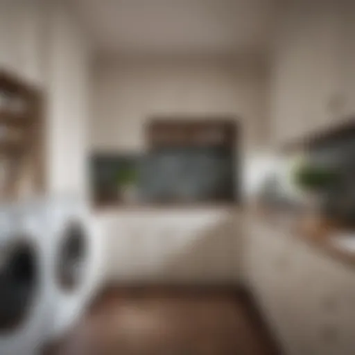 Elegant custom cabinetry enhancing laundry room aesthetics