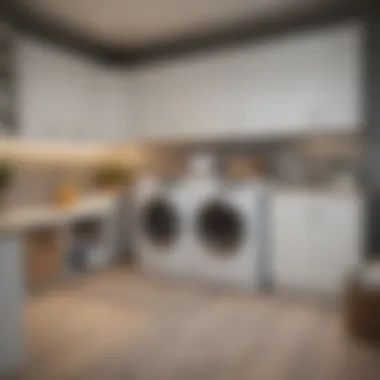 Organized laundry room with functional storage solutions