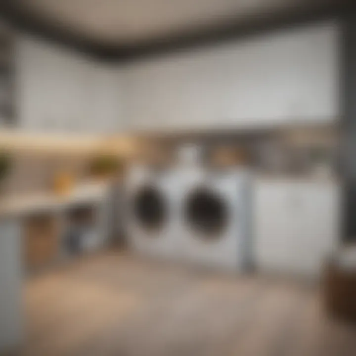 Organized laundry room with functional storage solutions