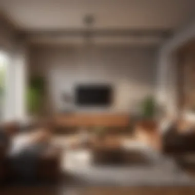Comfortable Living Space A cozy living room with a warm ambiance