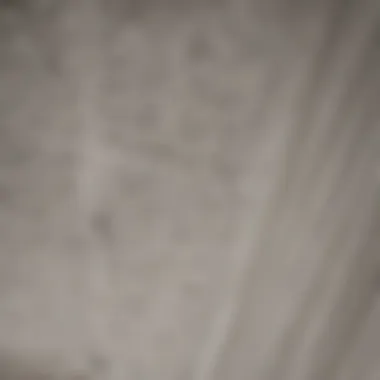 Close-up of a textured ceiling application