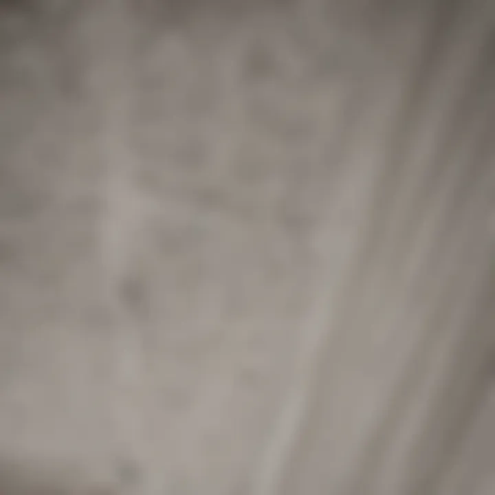 Close-up of a textured ceiling application
