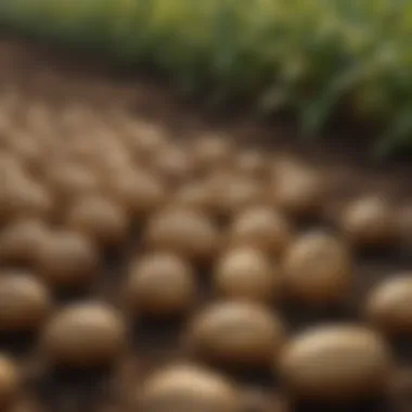 Vibrant potato harvest showcasing successful growth with fertilization