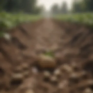 Effective Drainage Techniques for Potato Cultivation Diagram showcasing drainage techniques for soil in potato bags