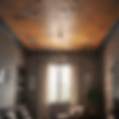 Creative use of paint for ceiling transformation