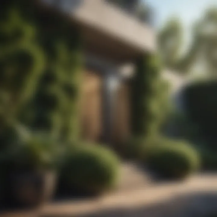 Ecological benefits of planting dense shrubs in residential areas
