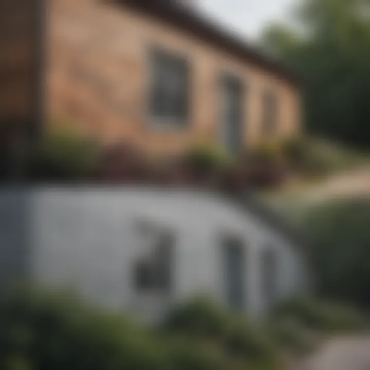 Before and after comparison of a home's siding after cleaning