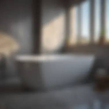 A Sparkling Clean Bathtub After Thorough Sanitation A sparkling clean bathtub after thorough sanitation