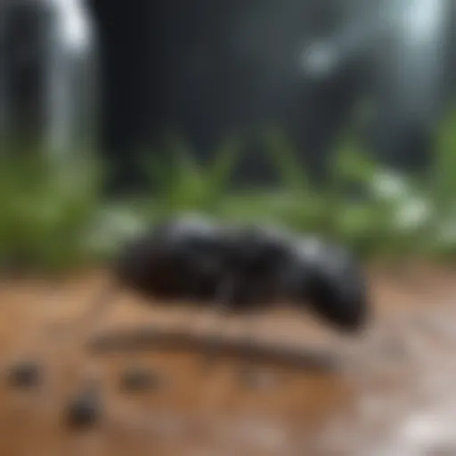 Understanding black ant behavior