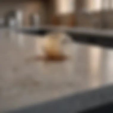 Commercial cleaning products displayed on a countertop