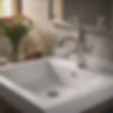 Successfully Unclogged Bathroom Sink A clean and clear bathroom sink after using boiling water
