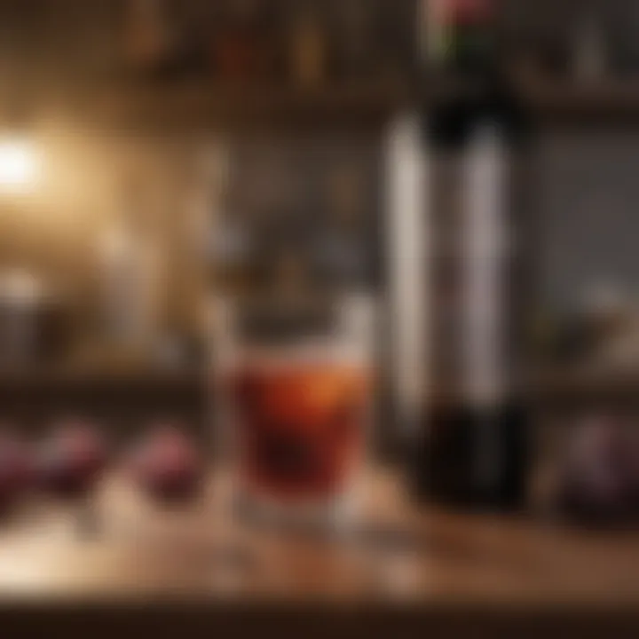 A collection of household items used for treating wine stains, including salt and club soda.