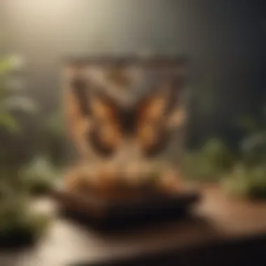 A visually appealing moth trap made from natural materials