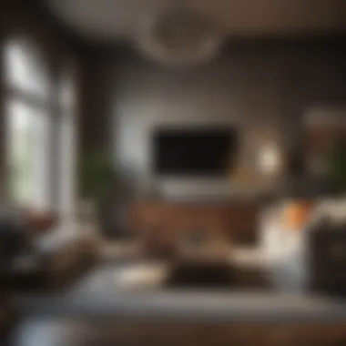 Modern Elegance in Living Room Decor Elegant living room with modern decor elements.