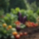 Vibrant variety of vegetables thriving in a garden bed