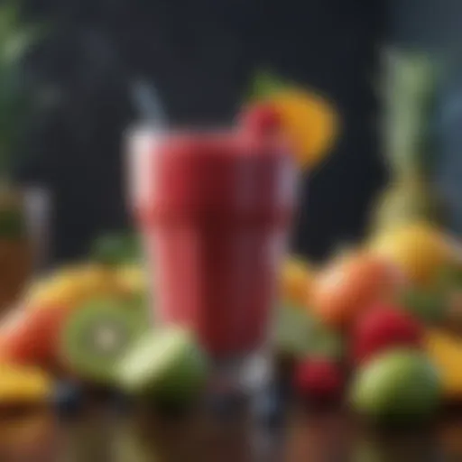 Vibrant assortment of fresh fruits ideal for smoothies