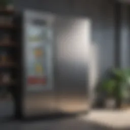 Modern refrigerator showcasing top brands