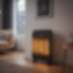 A sleek modern electric heater designed for energy efficiency.