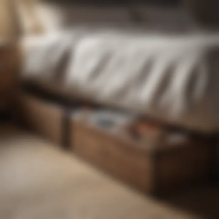 Various materials used in under bed storage
