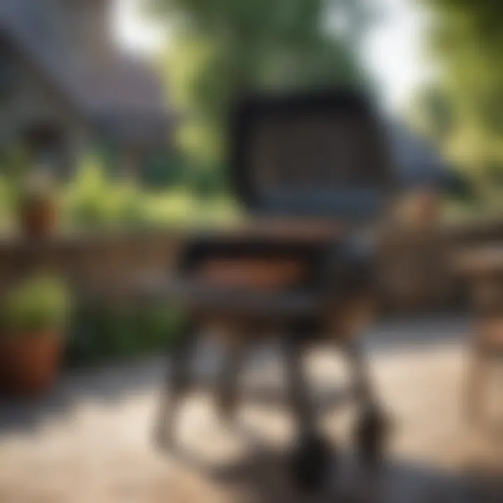 An eco-friendly grill designed with sustainability in mind