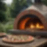 Gourmet pizza served from a gas fired outdoor oven