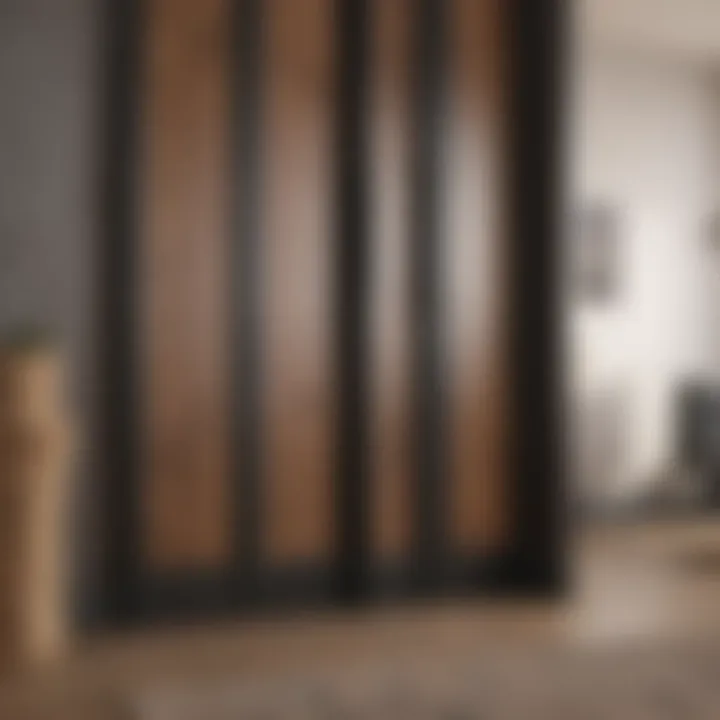 Variety of materials for bifold closet doors displayed