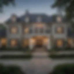 Exterior view of Carrie Underwood's Nashville residence showcasing its architectural elegance
