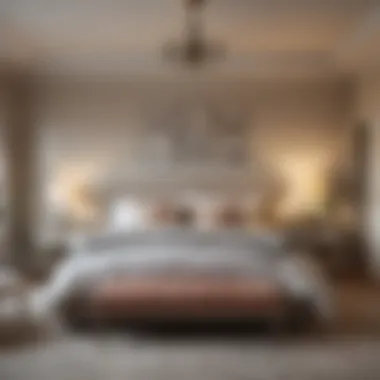 Stylish Country Chic Bedroom Stylish bedroom featuring soft color palettes and rustic elements in country chic design