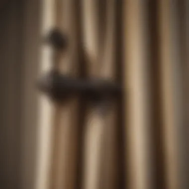 Vintage-style curtain rod with ornate finials