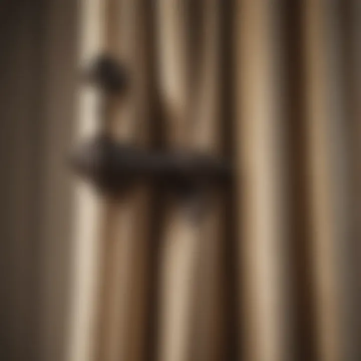 Vintage-style curtain rod with ornate finials
