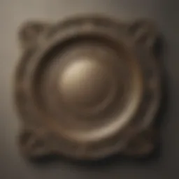 Elegant decorative wall plate frame showcasing intricate design details.