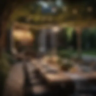 Elegant Outdoor Dining An elegant outdoor dining setup perfect for entertaining guests