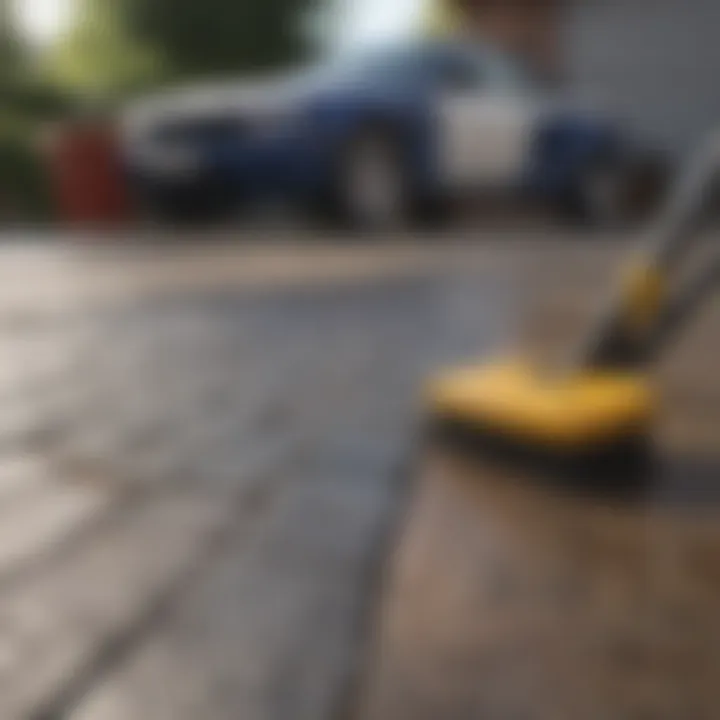 Maintenance tools for keeping driveway tiles in pristine condition