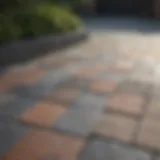 A variety of driveway tile materials showcasing durability and style