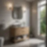 Chic small bathroom vanity design