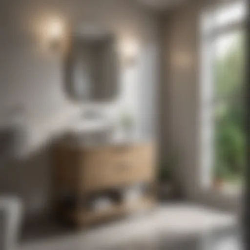 Chic small bathroom vanity design