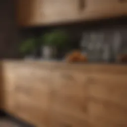 Elegant Oak Kitchen Cabinetry Showcasing Natural Grain Patterns