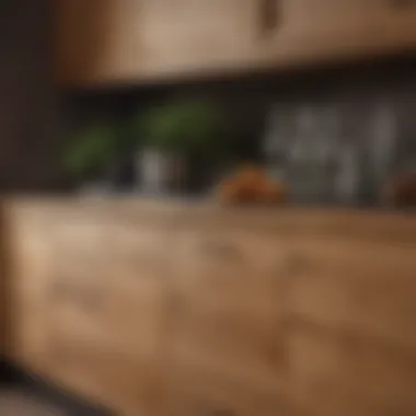 Elegant Oak Kitchen Cabinetry Showcasing Natural Grain Patterns