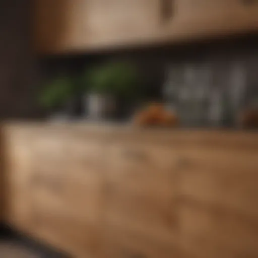 Elegant Oak Kitchen Cabinetry Showcasing Natural Grain Patterns