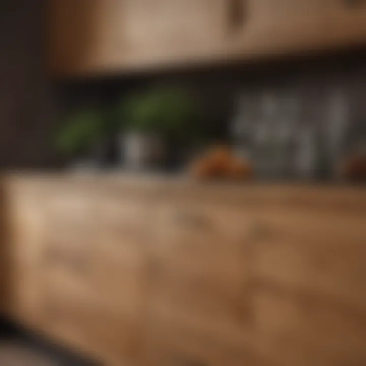 Elegant Oak Kitchen Cabinetry Showcasing Natural Grain Patterns