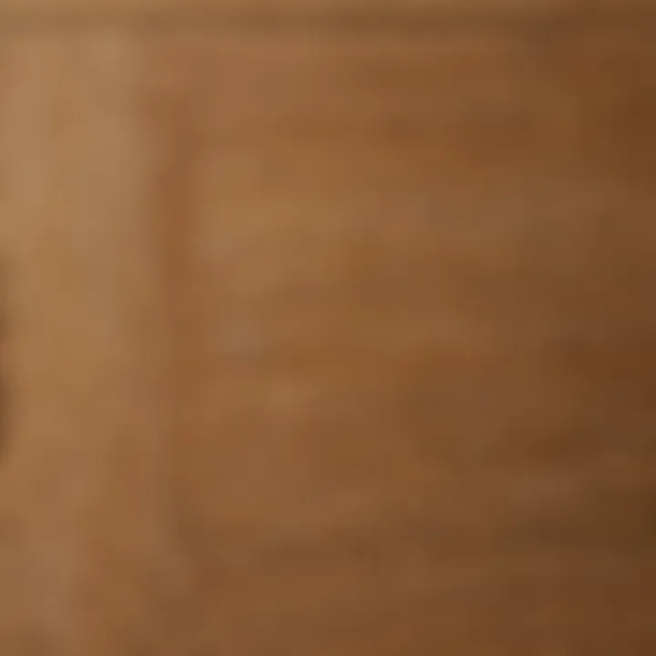 Close-up of Oak Wood Finish and Texture