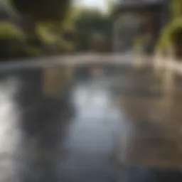 A pristine patio showcasing the results of effective paving cleaning techniques