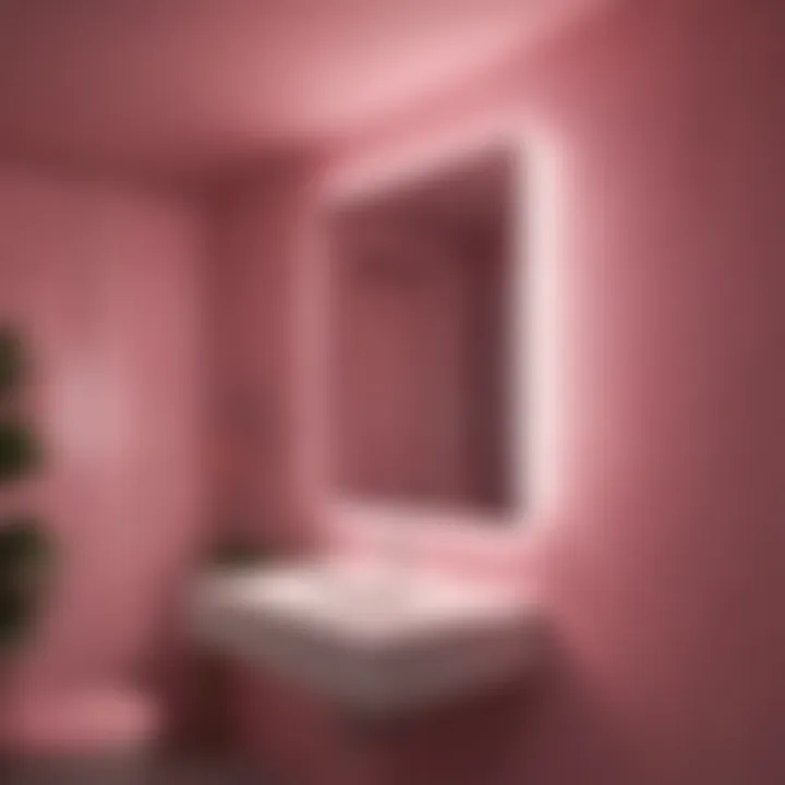 Installation guide for pink bathroom lighting fixtures