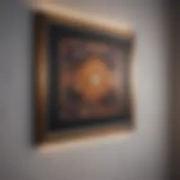 Stylish plastic border enhancing a modern wall design