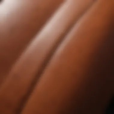 Pleather Texture and Durability Close-up of pleather texture showcasing durability